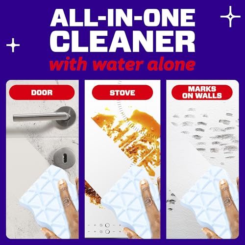 Mr. Clean Magic Eraser Sponge, All Purpose Cleaner, Cleaning Scrubber, Wall, Sneaker, Kitchen, Bathroom, Shower Cleaning Supplies, Melamine Sponge, Cleaning Pads, Whole Home Extra Durable, 12ct by Mr. Clean - Image 6