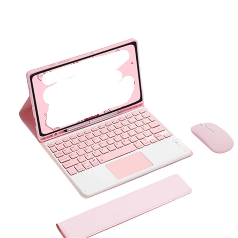 Funda de cuero Samsung Galaxy Tab A9+ Plus YSJX con teclado QWERTY y acabado elegante 7