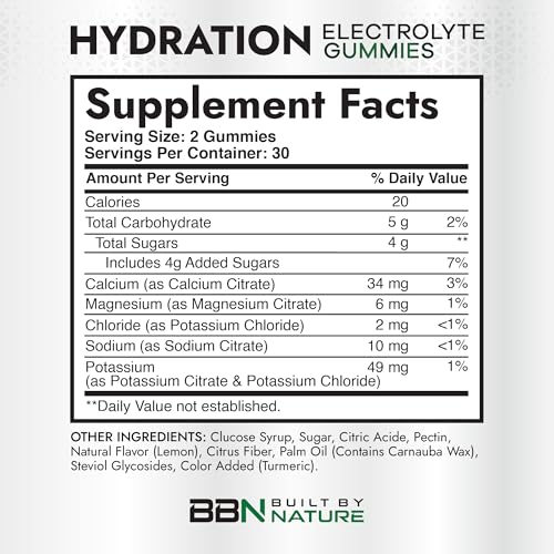 Built by Nature Hydration Electrolyte Gummies