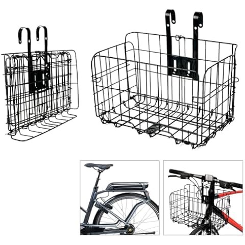 Flintronic Foldable Metal Bicycle Basket Cover