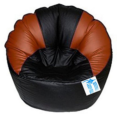 Image of XXXL Muddha Chair Without Beans (Black and Brown)