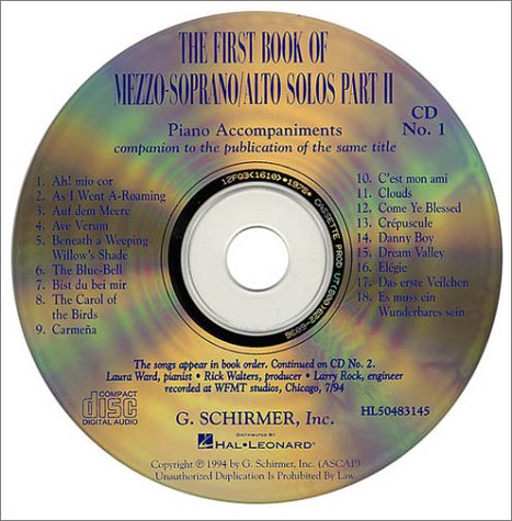 The First Book of Mezzo-Soprano/Alto Solos - Part II: Various ...
