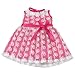 AOFUL Bitty Baby Doll Clothes Dress, Pink Pretty Summer Dress Fits Outfit 15" 16" inch American Girl Dolls and More