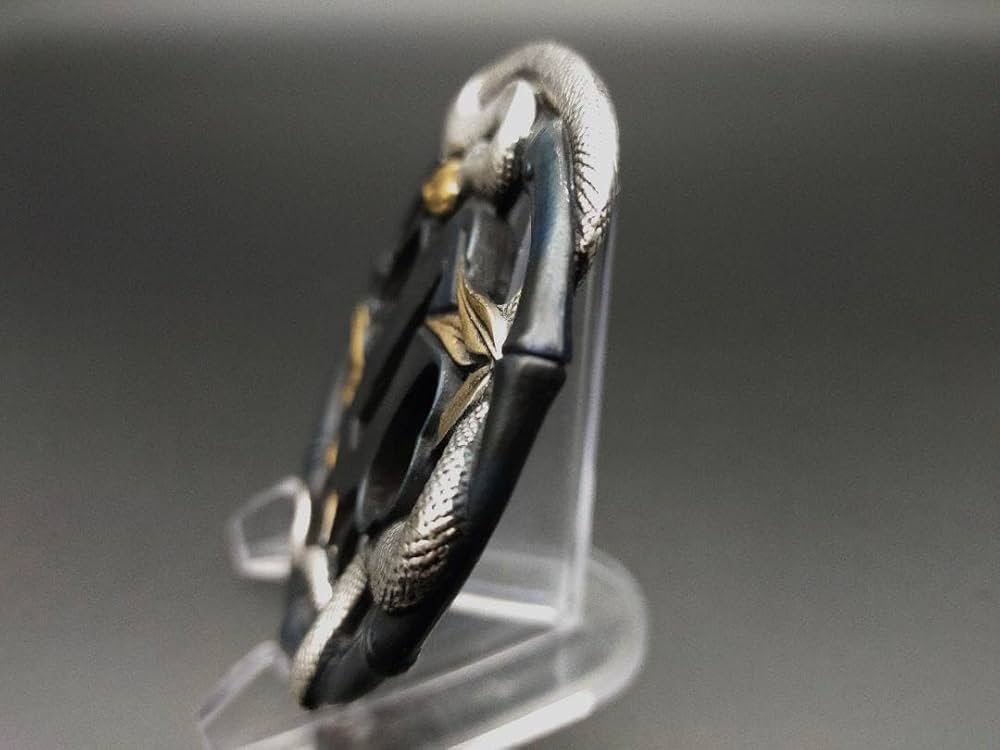 刀装具　まとめ Amazon.co.jp: AFA18 刀鍔 竹蛇の図 銅製 透かし 日本刀装具 刀