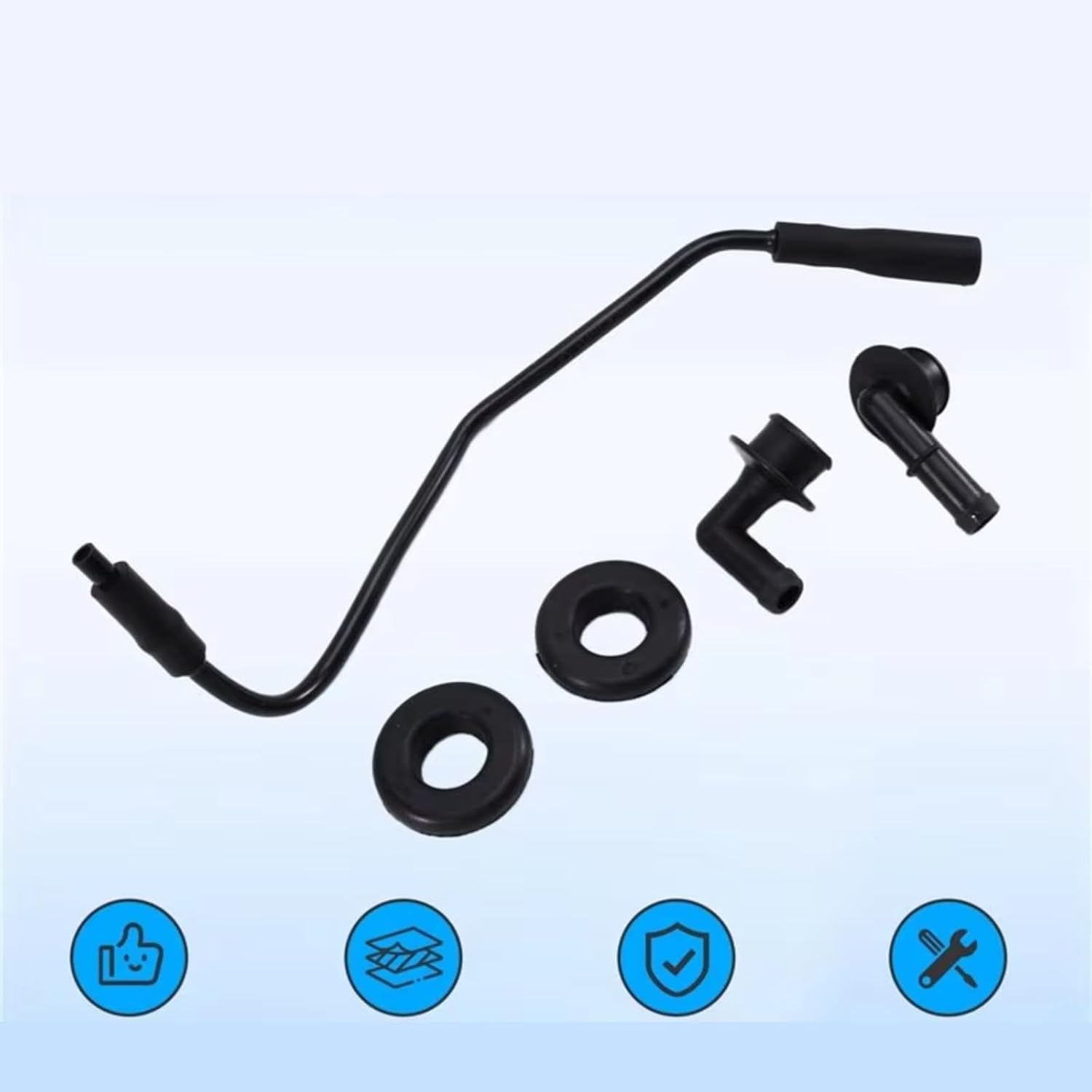 Compatible with Jeep for Cherokee 1997 1998 1999 2000 2001 Auto Parts PCV Hose Crankcase Ventilation Breather Pipe 4854265 2946079