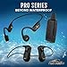 H2O Audio Sonar PRO IPX8 Waterproof Bone Conduction Headphones – Open-Ear MP3 Player with Playlist+ App for Bluetooth Streaming & Custom Playlists – 7hrs Battery for Swimming, Sports.