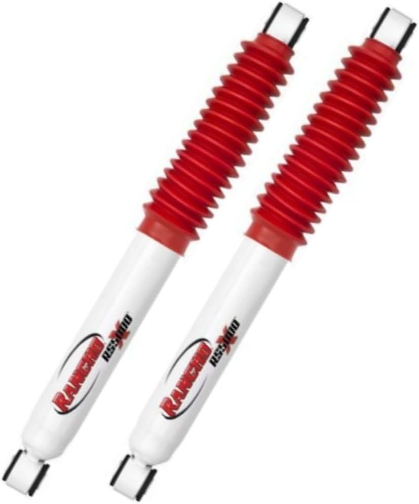 TrendsAuto RS5000X Series Set of Rear Shocks fits 2001 2006 Silverado 2500 HD 4WD with 0" Lift - Minimizes Rough Ride - Includes TrendsAuto Decal