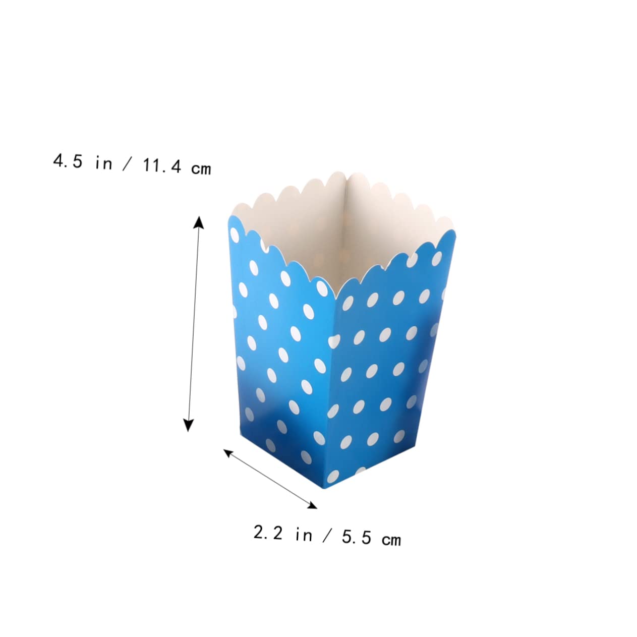 GRIRIW Popcorn Box 24pcs Dot Design Popcorn Cartons Snack Boxes for Parties Movie Night Wedding Decorations