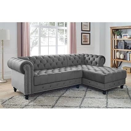 Redefine Astra Chester L-Shaped Sectional Sofa for Living Room, Guest Room, or Bedroom