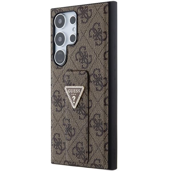 Guess GUHCS24LPGS4TDW - Custodia rigida per S24 Ultra S928, colore: Marrone