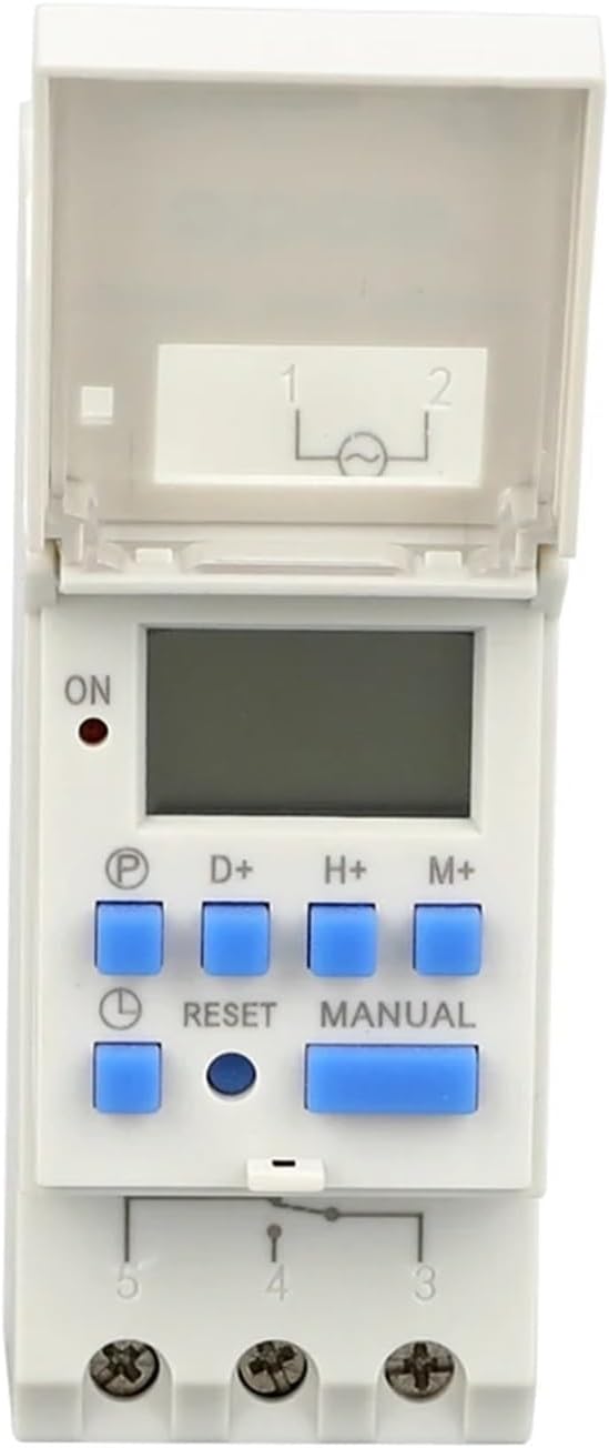 Premium programmable Timer Digital Timer Switch Relay Timer 16 Times on/Off time Range 1min-168hours din Rail mouting BS26(BS26 AC110V)