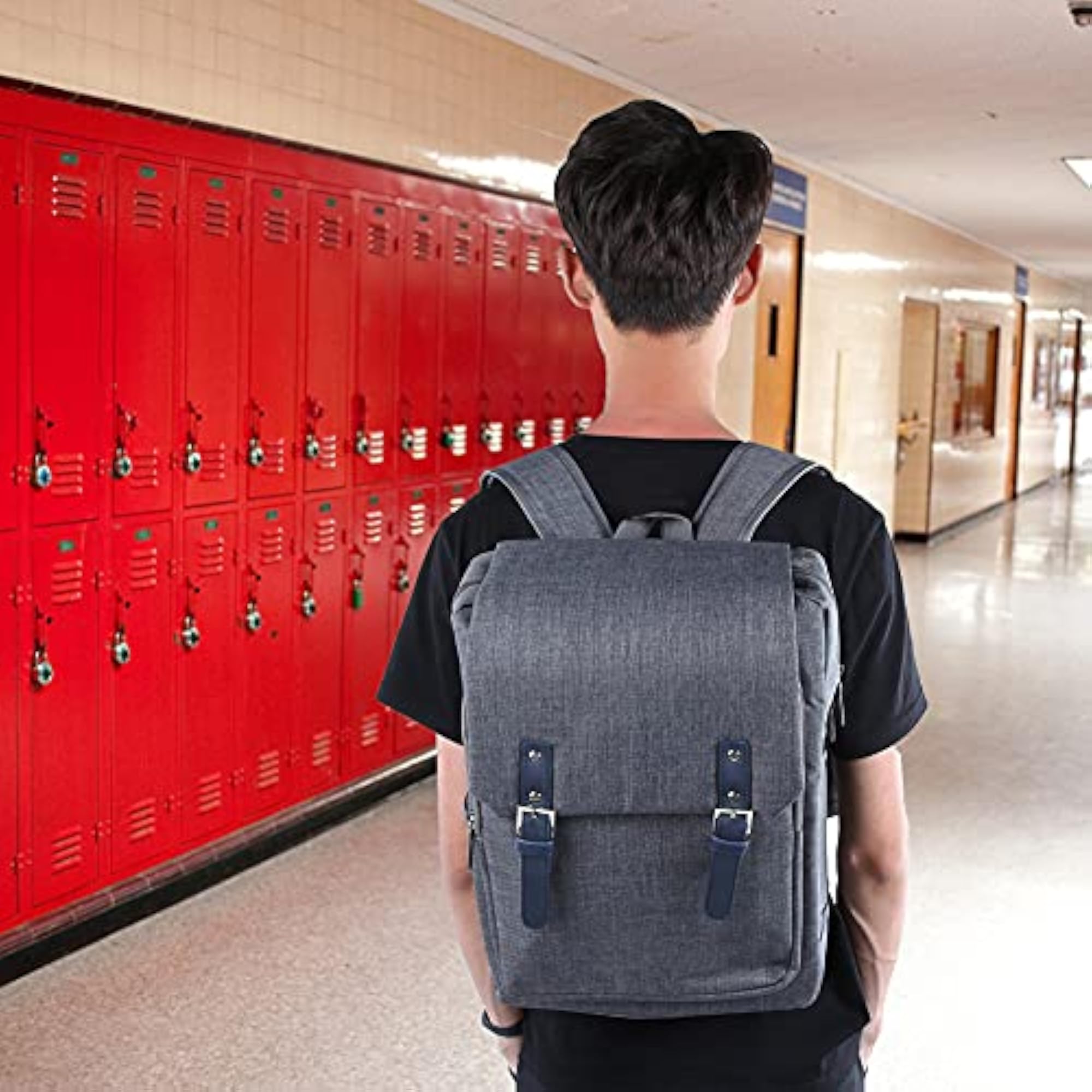 Outdoor Oxford Cloth Backpack for Travel, 15.6in