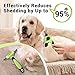 MIU COLOR Pet Grooming Brush, Deshedding Tool for Dogs & Cats, Effectively Reduces Shedding by up to 95% for Short Medium and Long Pet Hair，Apple Green