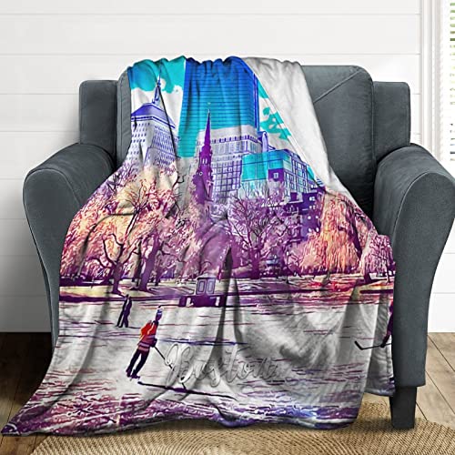 Couverture en flanelle Boston légère et pelucheuse pour lit - 8