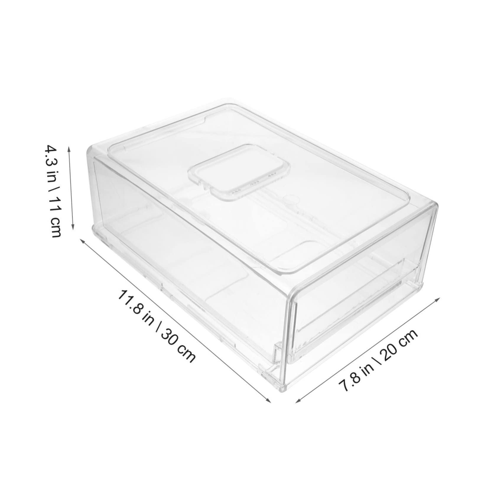 Caja Organizadora de Nevera Extraíble de Gran Resistente Antideslizante para Almacenamiento Práctico de Frutas Verduras y Alimentos Congelador y Cocina