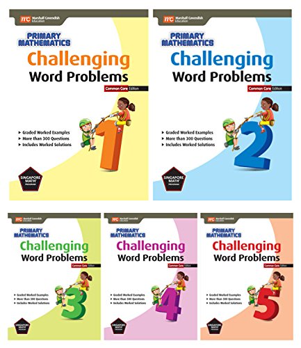 Challenging Word Problems for Primary Mathematics 5 Books Set: Book 1 ...
