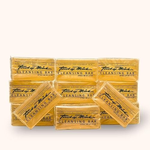 Original Mink Oil Soap. Neutral Scent glycerine bars with moisturizing Vitamin E Bulk 12 Pack