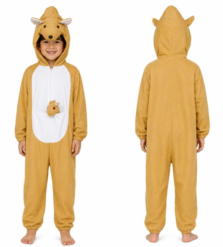 Image of Animal Costume for Kids | Plush Fancy Dress Costume for Boys & Girls |School Fancy Dress, Annual Day, Jungle Theme, Role Play, Halloween & Birthday Party