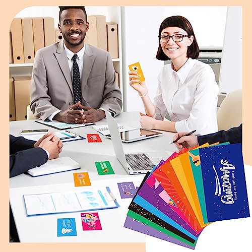 Yeaqee Lot de 240 cartes de remerciement pour employés – Cartes de félicitations avec dos vierge de motivation et amusant pour les entreprises, les enseignants, les enfants et les étudiants – vue 4