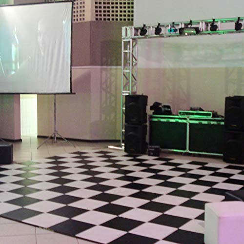 Tapete Emborrachado Pista Dança Xadrez 2 x 2m