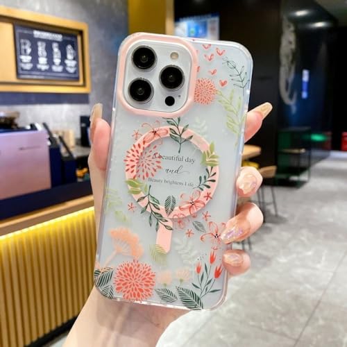 Coque acrylique fleur claire iPhone 13 Pro pour le quotidien