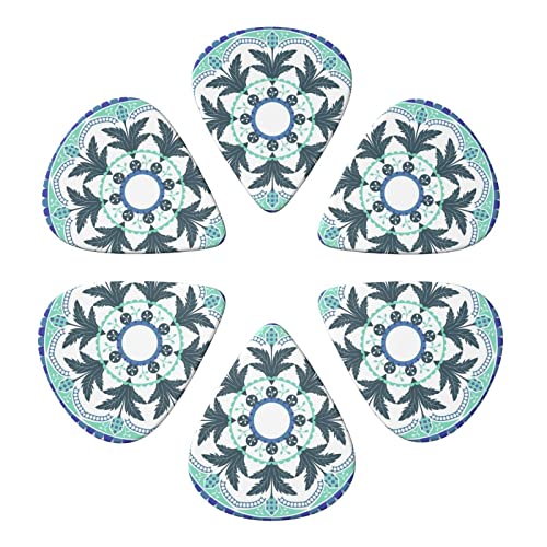 FUCVNPZ Lot de 6 médiators en celluloïd, motif complexe, fins, moyens et lourds pour guitares acoustiques, électriques… - Les Beatles, Paul McCartney, John Lennon, RIngo Starr, George Harrison FUCVNPZ Lot de 6 médiators en celluloïd, motif complexe, fins, moyens et lourds pour guitares acoustiques, électriques… – Image 3