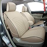 Custom Fit Leather Car Seat Covers for Subaru Outback - Beige