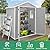 Seizeen 6x4.4ft Resin Shed with Floor, Waterproof Outdoor Plastic Shed w/Lockable Doors, Window & Vents, Outdoor Storage Shed for Storing Lawn Mower, Patio Furniture, Tools, Bike (Light Gray)