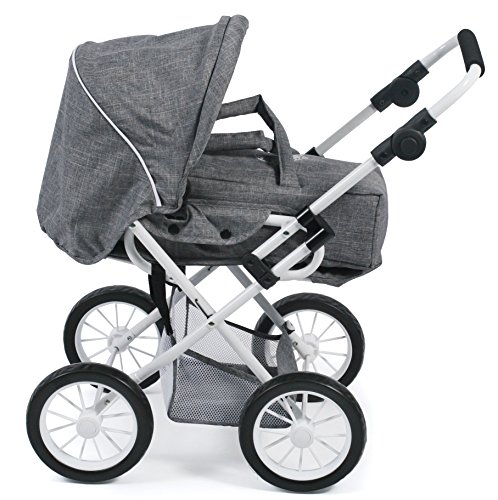 Cochecito para muñecas Leni 2 en 1 Bayer Chic 2000 gris de 46 cm 2
