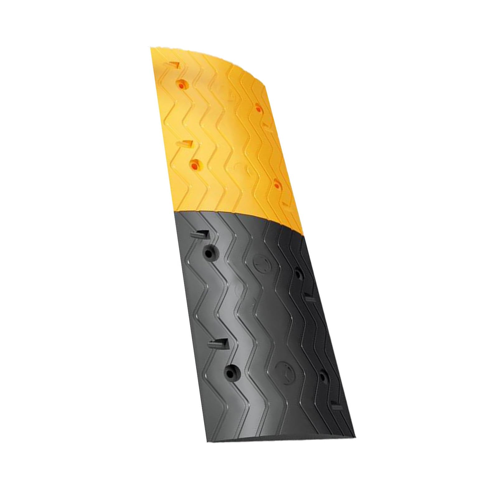 Rampe de vitesse réfléchissante monobloc pour route en asphalte et sol en béton