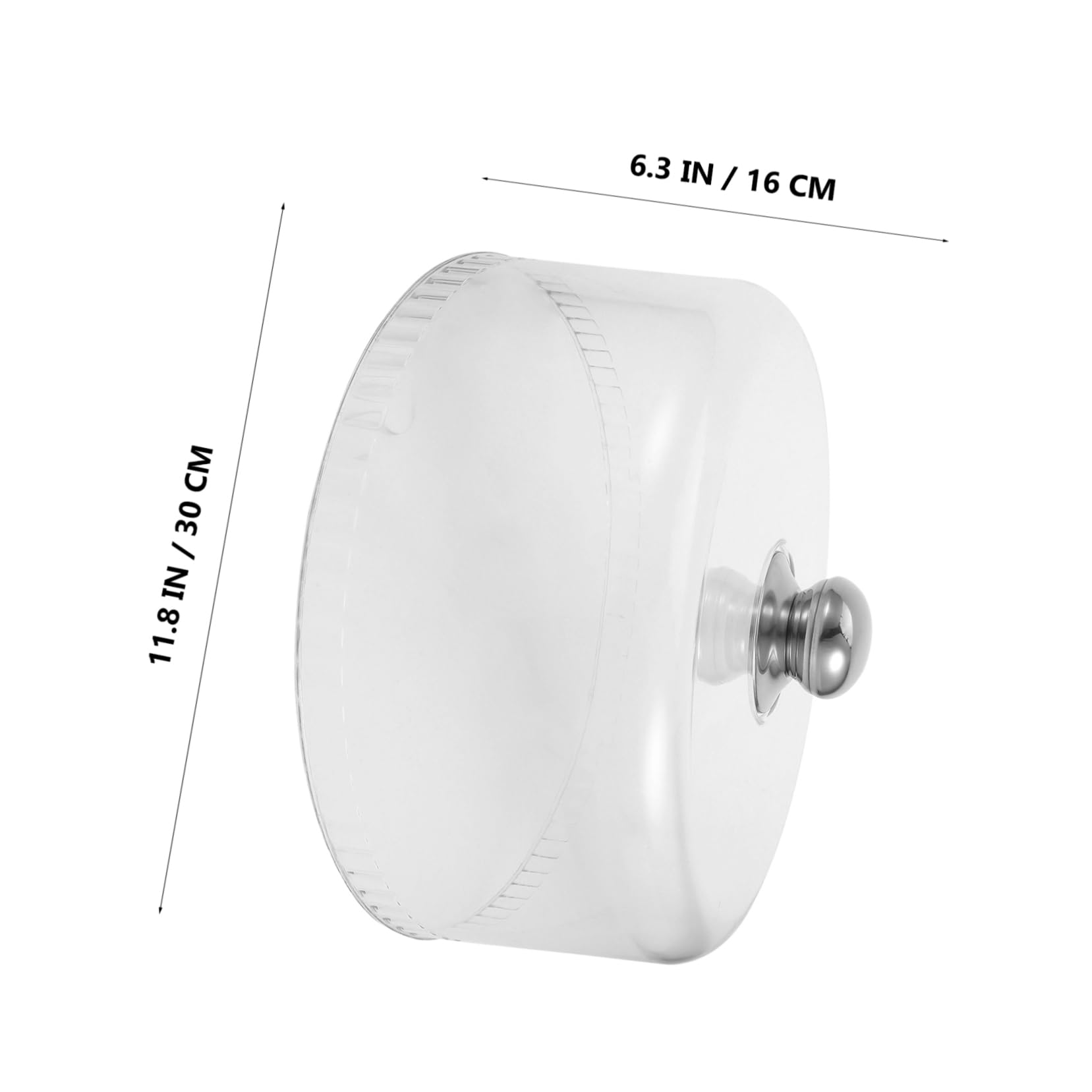 Cabilock Clear Plastic Cake Dome Cover Reusable Food Stand Lid for Cakes Pastries Fruits Versatile Dessert Cloche for Elegant Food Presentation