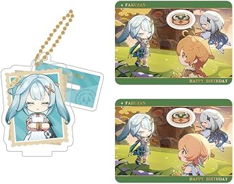 GENSHIN IMPACT Photo Memories of Beautiful Momennts Series Acrylic Stand Keychain & Collectible Cards Set