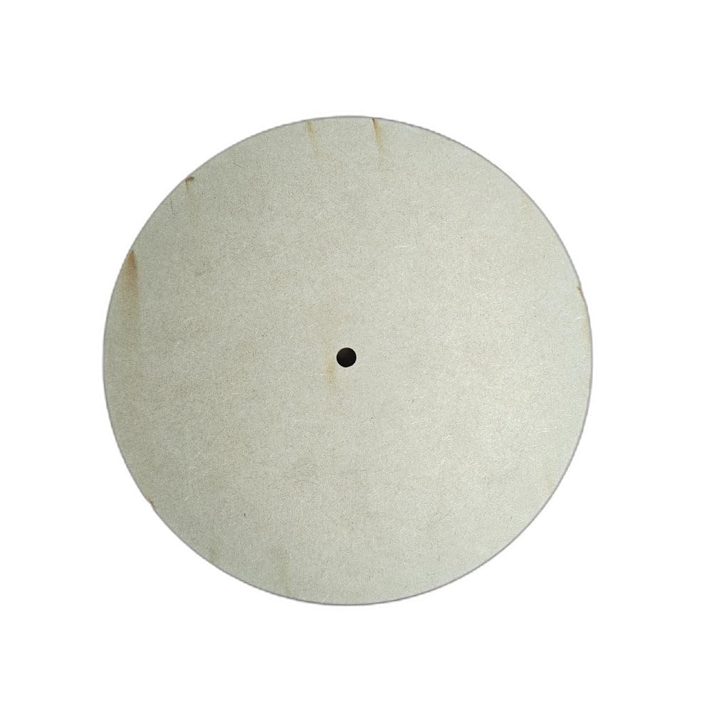 SHREBHAVI MDF Clock Base with Center Hole, 9-14 Inch, Round Wooden Board, 4mm Thick, DIY Resin Art, Acrylic Painting & Wall Clock Making (9 inch)-image-12