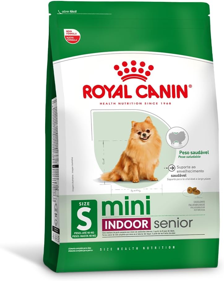 Ração Royal Canin Mini Indoor Senior 2,5kg para cães — Melhor para Cães Idosos Pequenos