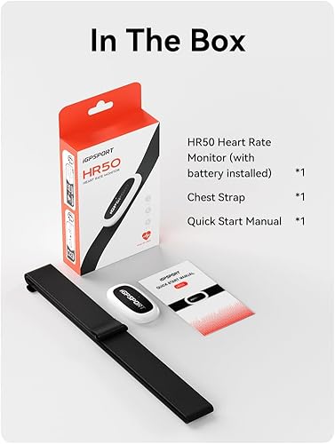 Miniatura 7 de iGPSPORT HRM Bluetooth y ANT+ para entrenamiento de fitness, correr, ciclismo, gimnasio y compatible con Garmin Polar Wahoo