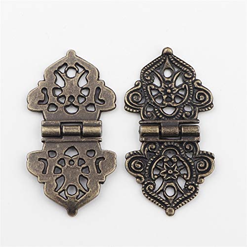 Charnière de fleur creuse en alliage vintage pour meuble et coffret de prestige x2 - 8