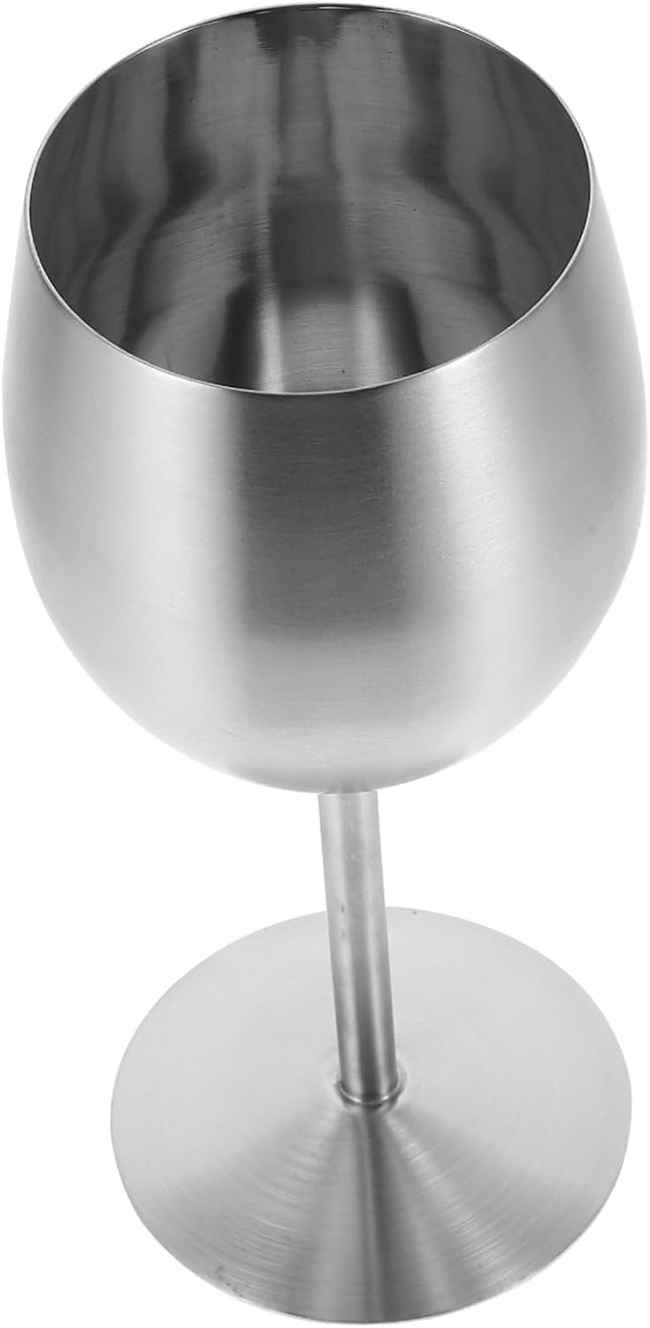 IMIKEYA Cocktail Drinking Cup Unbreakable Stainless Steel Goblet Smooth Surface for Wedding Gatherings