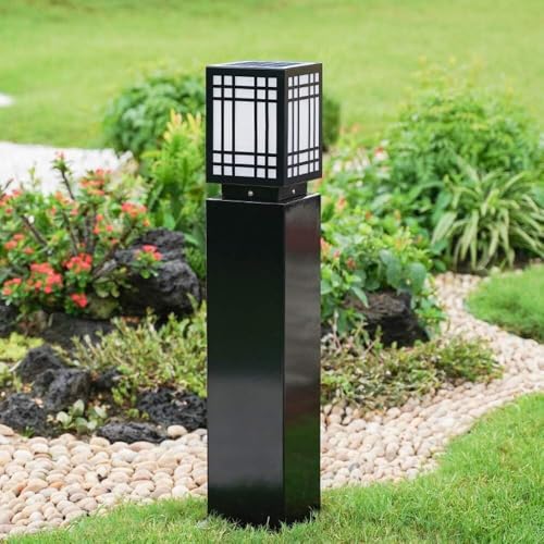 Lampe solaire imperméable 40cm avec éclairage d'extérieur autonome pour pilier