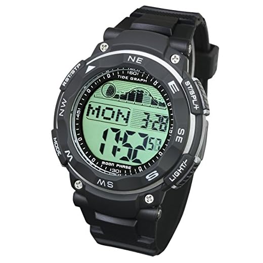 Lad Weather Tide Graph Watch Moon Phase Fishing Surfing Outdoor