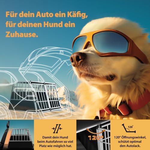 CADOCA® Hundetransportbox XXL Aluminium