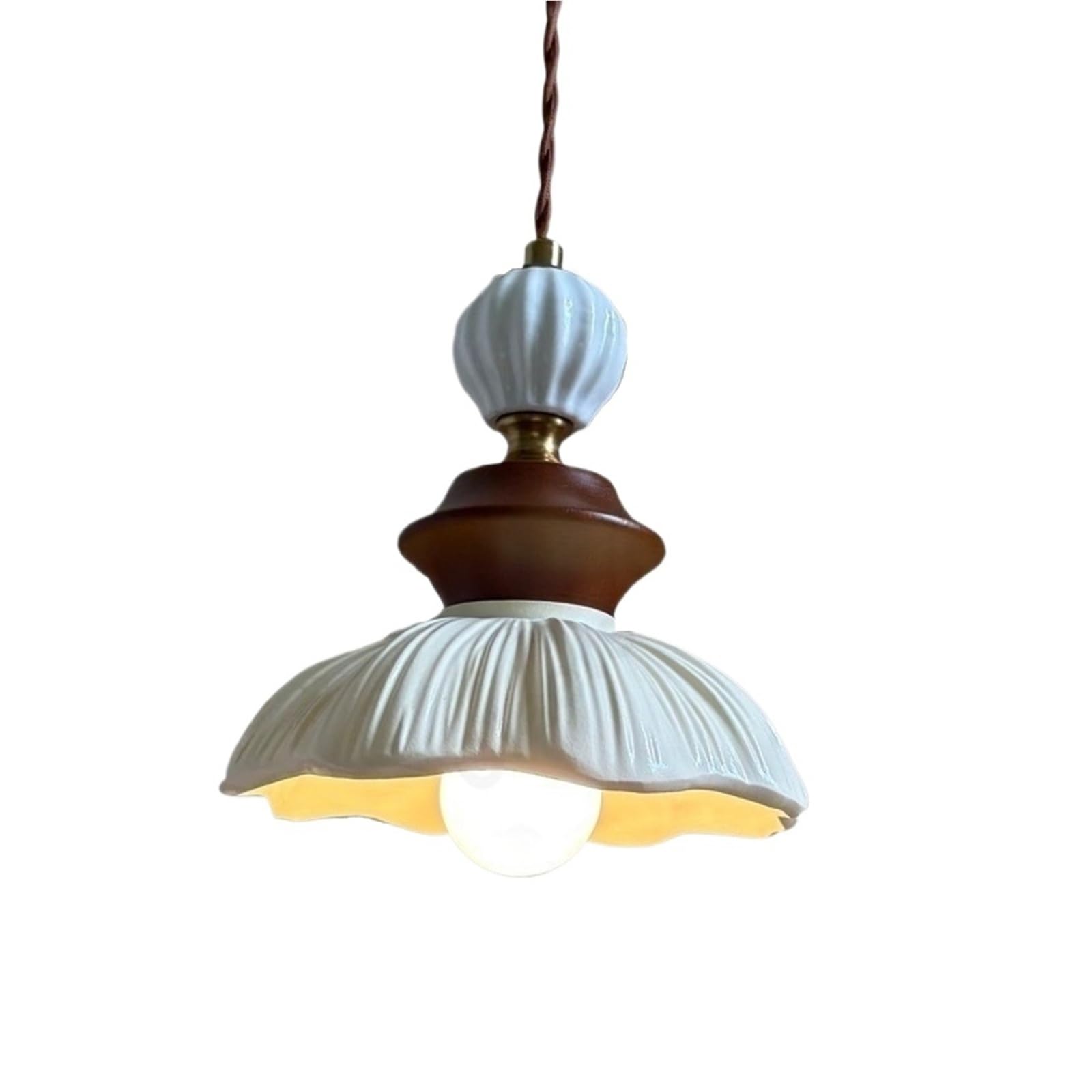 Kexcftg Wall Lamp European Retro Led Flower Cream Wind Living Room Dining Corridor Bedroom Bedside Decorative Lighting(Wall Lamp)