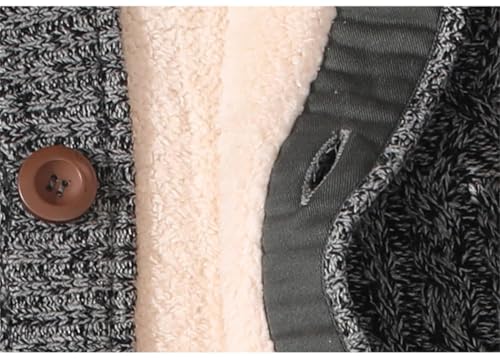 Men's Cardigan Thicken Warm Wool Sweater Clothing Sweatercoat Outwear Knitted Casual Tops3