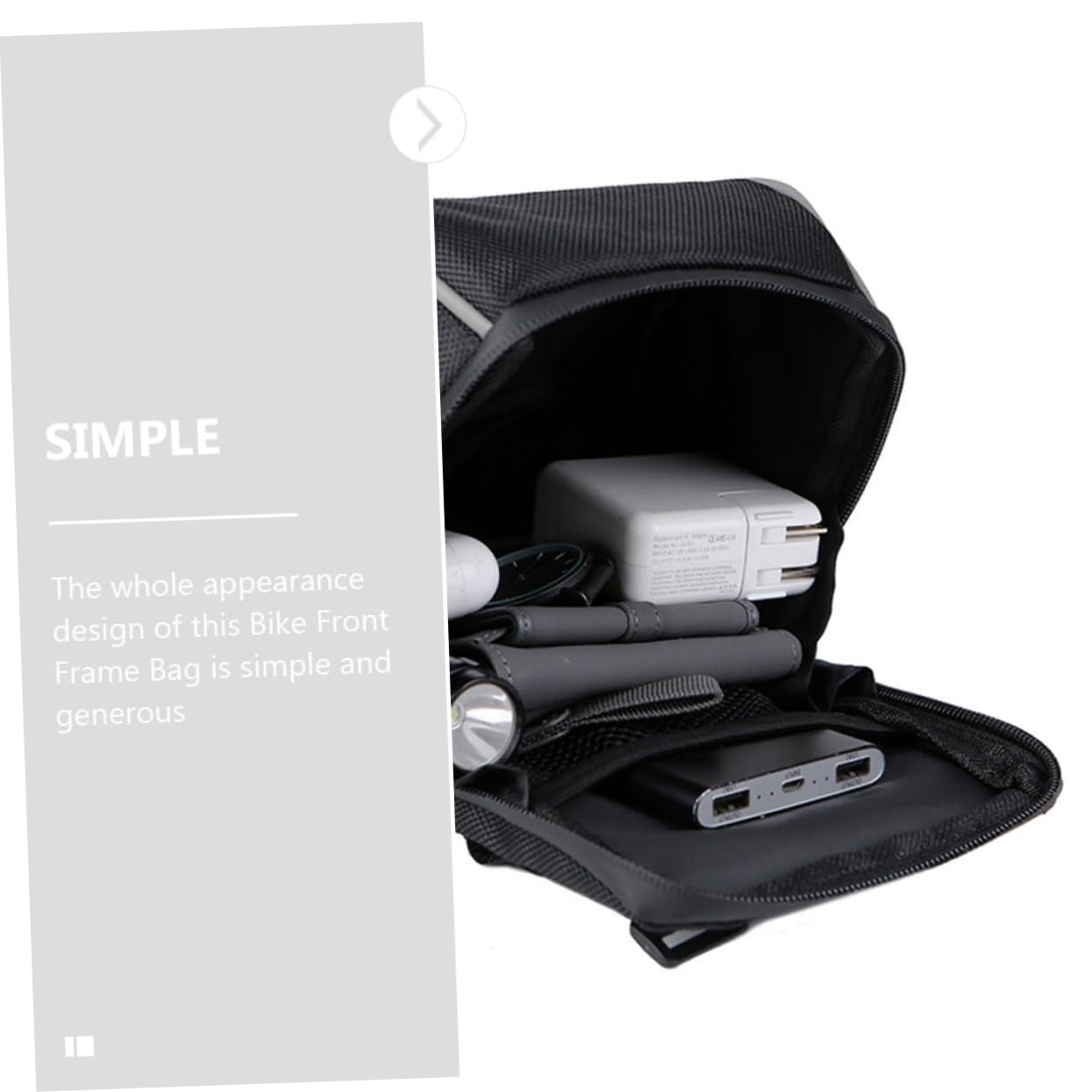 Sosoport 3 Pezzi Sacca Da Ciclismo Impermeabile Borsa Impermeabile Biciclette Manubrio All'aperto Coperture Custodia Per Bici Professionale Borsa Portabici Tessuto Oxford 600d Nero