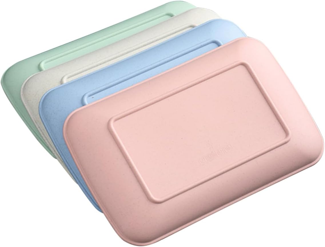 Plastic Snack Tray Set 4Pcs for Candy Nuts and Dried Food