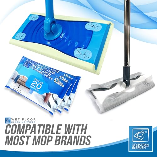 Wet Floor Cleaning Wipes - Wet Wipes for Most Flat Mops Compatible with Flash Mops - Perfect Floor Cleaner for Laminate, Tile, Wood, or Hard Surfaces (3 count (Pack of 60)) - Image 3