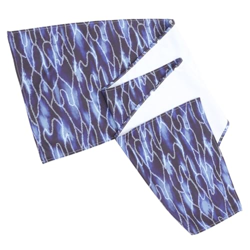 Babero para adultos transpirable y lavable estilo bufanda azul