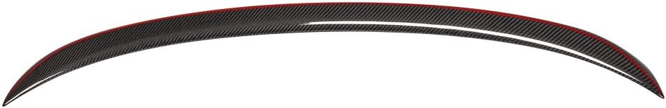 IKON MOTORSPORTS, Trunk Spoiler Compatible with 2006-2011 BMW 3-Series E90 Sedan 4-Door, OE Style Carbon Fiber CF Rear Trunk Lid Spoiler Wing Lip