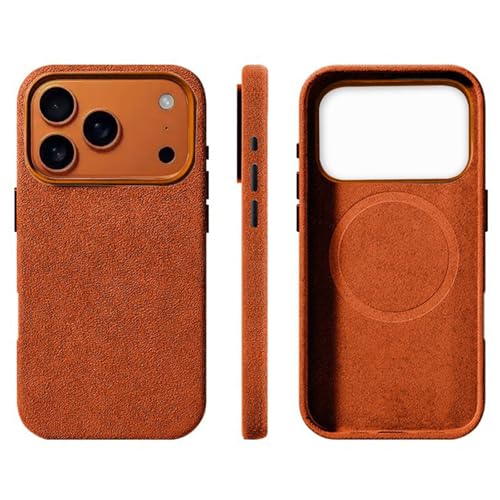 Alcantara XG[hP[X iPhone 17 Pro Maxp MagSafeΉ C^A AXG[hU[ nhCh EgX ~ h~ IW