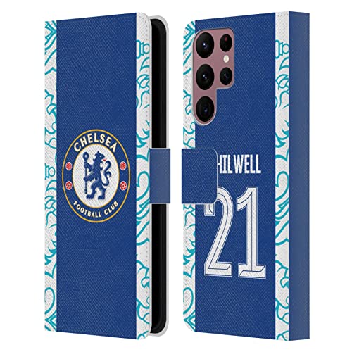 Protection Chelsea FC Samsung Galaxy S22 Ultra étui portefeuille cuir Ben Chilwell 2022/23