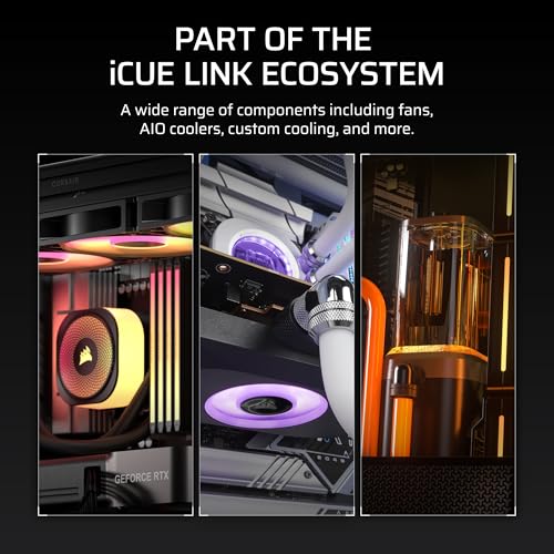 CORSAIR iCUE Link XD6 RGB Elite LCD Pump/Reservoir Unit – FlowDrive Max Pump, 480x480 IPS LCD Screen, Built-in Temperature Sensor, 22 Addressable RGB LEDs, 440ml Nylon Reservoir – Stealth Gray by Corsair - Image 8